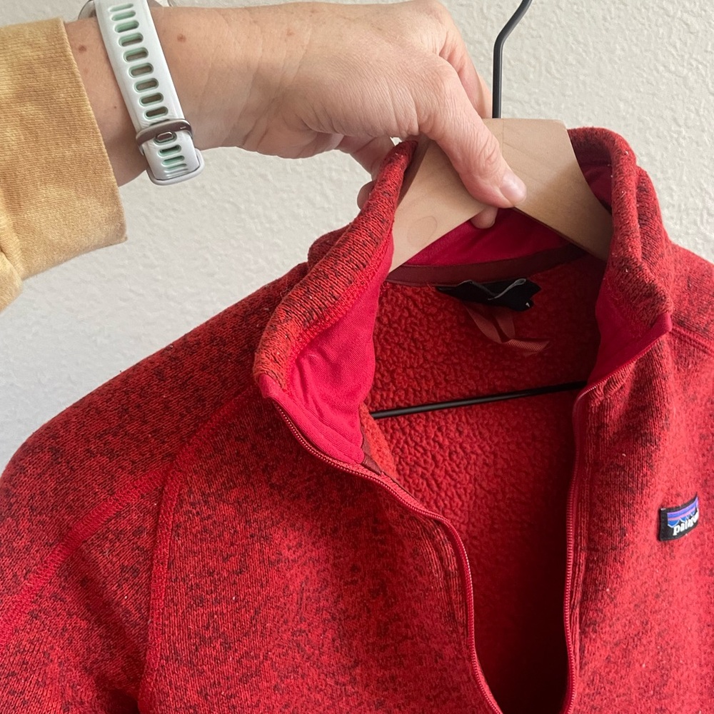 Patagonia Half Zip Red Pullover - Picture 6 of 10